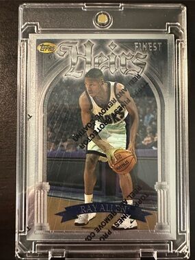 Topps Finest Heirs Ray Allen Silver and Blue Basketball Card